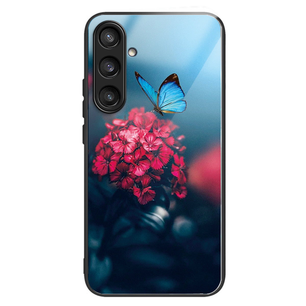 For Samsung Galaxy S23 FE Phone Case Patterned Tempered Glass + TPU Shock Protective Cover - Love / Pink For Samsung Galaxy S23 FE Phone Case Patterned Tempered Glass + TPU Shock Protective Cover - Love / Pink